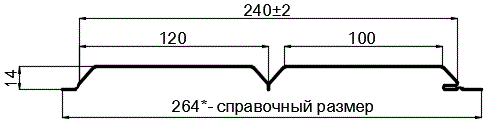 Фото: Сайдинг Lбрус-15х240 (ПЭ-01-RR32-0.45) в Наро-Фоминске