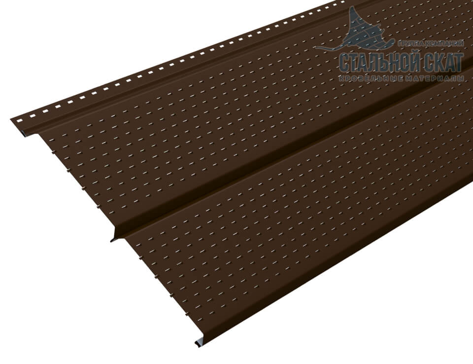 Софит перфор. Lбрус-XL-14х335 (VALORI-20-Brown-0.5) в Наро-Фоминске