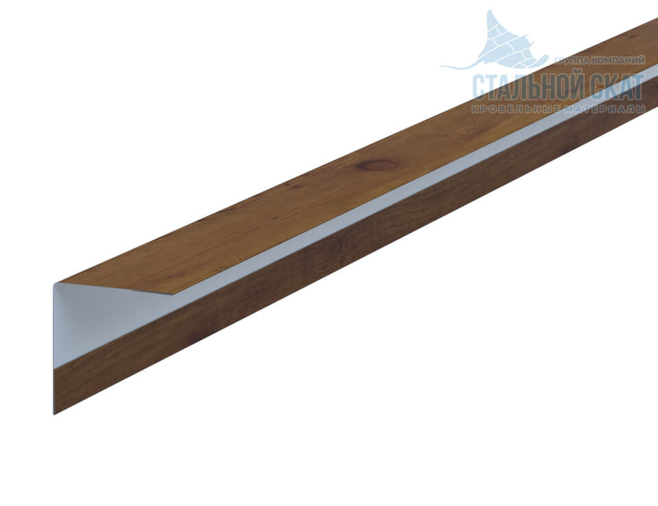 Фото: Планка угла наружного 30х30х3000 (ECOSTEEL_T-12-Дуб-0.45) в Наро-Фоминске